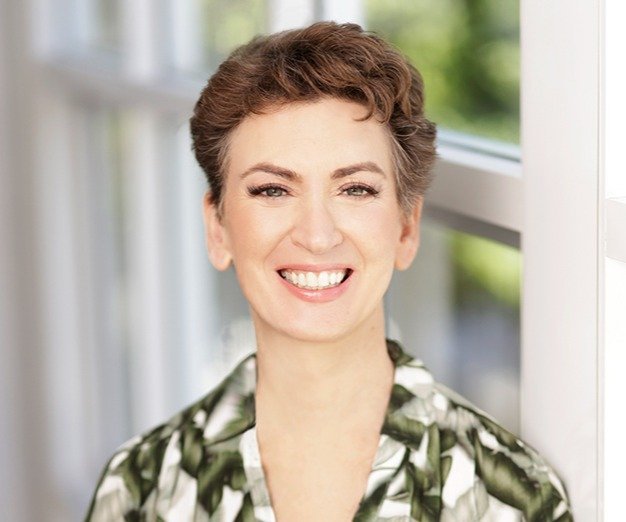 Jeanne Hoffman Futurist in Happy mood